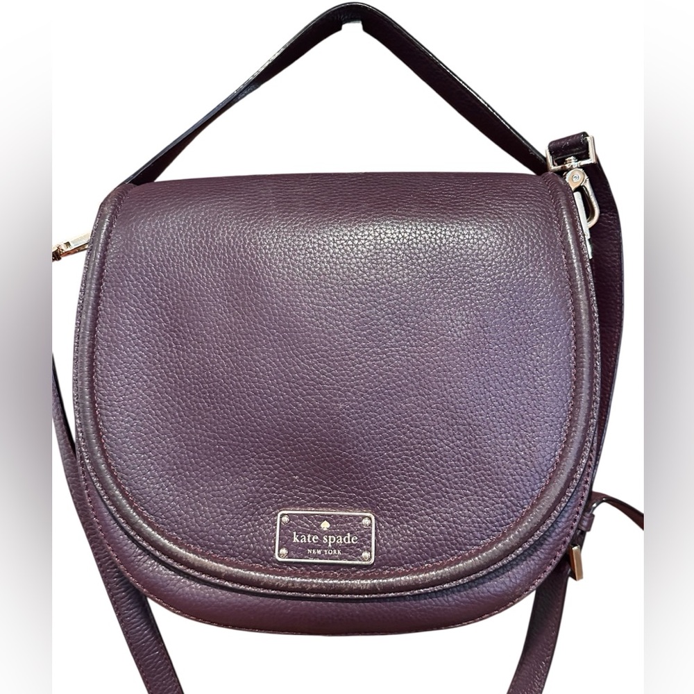 Kate Spade Plumb Shoulder/Crossbody Saddle Bag